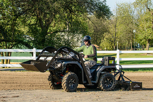 The Wild Hare Hydraulic ATV Attachments System In Action