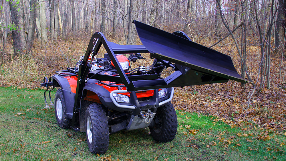 Easy Install ATV Snowplow Attachment