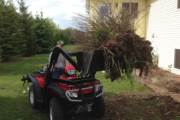 Hydraulic Front End Loader ATV Attachment