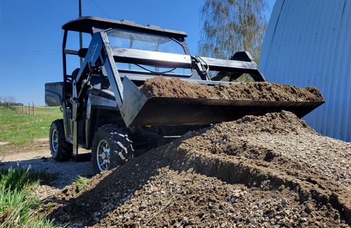 Hydraulic Powered Front Loader Attachment for UTVs - Product Pic 1
