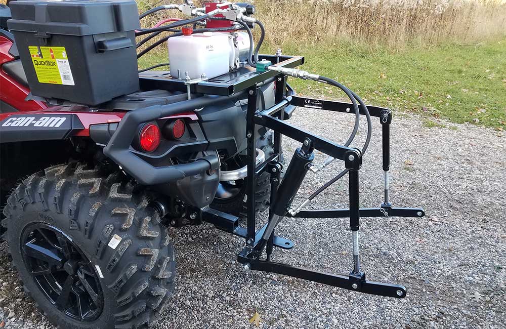 Hydraulic Rear 3 Point Hitch Stand Alone Wild Hare Manufacturing Inc