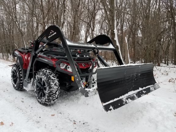 Taming Winter with Wild Hare Manufacturing, Inc.'s ATV Front Loader with Snow Blade