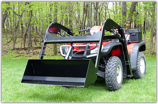 ATV Hydraulic Front End Loader Bucket