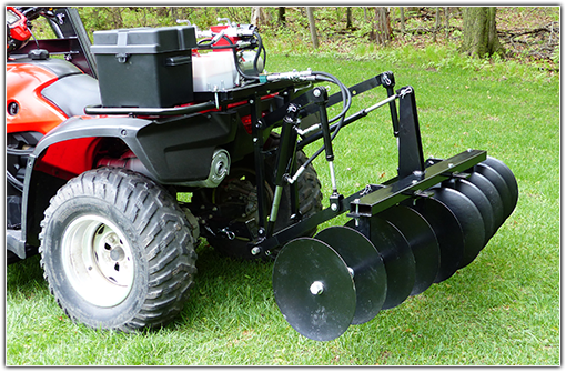 ATV Hydraulic Disc Harrow Attachment